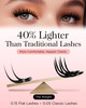 BEYELIAN Flat Eyelash Extension Ellipse Lash Extensions 020 C Curl 13mm 16 Rows Matte Black Eyelash Extension Supplies C