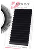 BEYELIAN Ellipse Flat Lash Extension 16 Rows 015 D Curl 10mm Single Length Tray Flat Eyelash Extension Matte Black Class