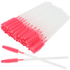 100 Pcs Silicone Mascara Wands Disposable Eyelash Brushes for Extensions Lash Applicators Makeup Tool Kit Clear HandleDe