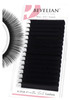 BEYELIAN Ellipse Flat Lash Extension 16 Rows 015 C Curl 15mm Single Length Tray Flat Eyelash Extension Matte Black Class