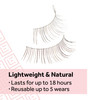 Eylure Naturals No 020 Reusable Eyelashes Adhesive Included Black 4 Pair
