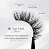 Lilly Lashes 3D Mykonos Faux Mink Strip Eyelashes False Eyelashes Dramatic Look Reusable False Lashes Fake Lashes Pack L