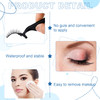 32 Pairs Self Adhesive Eyelashes with Tweezers Reusable Adhesive False No Glue Natural Look Fake Waterproof Pre Glued Ey