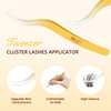 QUEWEL Self Adhesive Eyelashes Kit Press On Lashes Pre Glued Eyelash Clusters Self Stick Cluster Lashes No Glue No Remov
