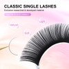 NAGARAKU Eyelash Extensions Classic J B C D N LC LD L DD CC LB Curl 003020 Thickness 517mm Matte Black Individual Lashes