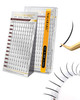 NAGARAKU Spikes Eyelash Extensions Wispy Lash 007mm D curl 815mm Mix Tray Premade Fan Matte Black Individual Ellipse Spi