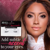 Ardell Accent Half Lashes 301 Natural Cat Eye Lashes Wispy False Eyelashes for Outer Corner Volume 4 Pack