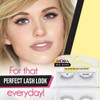 Andrea False Eyelashes Flirty Style 70 Black Lightweight Reusable Strip Lashes for Everyday Wear 4Pack