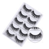3D False Eyelashes 3D Faux Mink Fake Eyelashes Handmade Dramatic Thick Crossed Cluster False Eyelashes Black Nature Fluf
