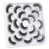 ALICROWN Fuzzy Mink Lashes Faux Mink Eyelashes 3D Volume Lashes Pack Handmade Dramatic Thick Crossed Fake Eyelashes Soft