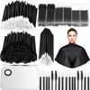 Maitys 260 Pieces Disposable Makeup Tools Kit Eyeliner Brushes Mascara Wands Lipstick Applicators Plastic Organizer Box