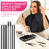 Maitys 260 Pieces Disposable Makeup Tools Kit Eyeliner Brushes Mascara Wands Lipstick Applicators Plastic Organizer Box