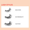 KISS My Lash But Bolder False Eyelashes Big Personality 14mm Includes 1 Pair Easy to Apply Reusable Lash Clusters