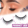 Linyuthia 16 Pair Reusable Self Adhesive Eyelashes Waterproof Stable False Lashes Self Stick Easy to Apply False Eyelash