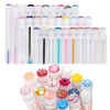 Disposable Mascara Brushes Diamond Eyelash Spoolies Makeup Brush Mascara Wand in Sanitary Tube Lash Supplies 10 Pcs Mix