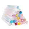 Disposable Mascara Brushes Diamond Eyelash Spoolies Makeup Brush Mascara Wand in Sanitary Tube Lash Supplies 10 Pcs Mix