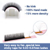 Qeelasee 007 Thickness C Curl 10mm Volume Mink Eyelash Extensions Silk Individual Lash Extensions Semipermanent Pure Kor