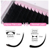 Qeelasee Ellipse Eyelash Extension 015 C Curl 11mm Flat Eyelashes False Mink Individual Eyelash Extension Professional S