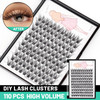 Bodermincer C Curl 007 Wide Cluster DIY Eyelash Extension 3D Individual Lashes Natural Look Cluster Lashes Easy Apply Vo