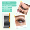 NAGARAKU W Eyelash Extension 3D Volume Premade Fan 007mm C curl 815mm mix Faux Mink Matte Black Cluster Easy Fanning yy