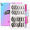 Magnetic Eyelashes Kit Long Lasting and Reusable Magnetic lashes Natural Look 14 Pairs False Eyelashes with Magnetic Eye