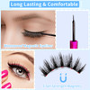 Magnetic Eyelashes Kit Long Lasting and Reusable Magnetic lashes Natural Look 14 Pairs False Eyelashes with Magnetic Eye