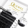 QUEWEL Eyelash Extension Supplies 005 D Curl 15mm Classic Individual Lash ExtensionsOptinal 003005007010015020 CD Single