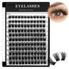 Bodermincer 132pcs 8101214mm Mixed D Curl Big Capacity Segmented Eyelash Extension Eyelashes Individual Cluster Eye Lash