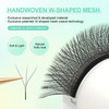 NAGARAKU W Eyelash Extension 3D Volume Premade Fan 007mm C curl 10mm Faux Mink Matte Black Cluster Easy Fanning yy Eye L