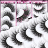 Veleasha False Eyelashes Wispy Faux Mink Lashes Fluffy Handmade Fake Eyelashes Natural Look 7 Pairs Pack Luxury Cat Eye