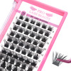 Lash Clusters 72 Pcs Individual Cluster Lashes DIY Lash Extension 816mm Eyelash Clusters Volume Wispy Lashes Super Thin