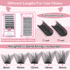 Lash Clusters 72 Pcs Individual Cluster Lashes DIY Lash Extension 816mm Eyelash Clusters Volume Wispy Lashes Super Thin