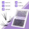 Cluster Eyelashes 10D20D 240PCS 1216mm Mixed Individual Lashes CC Curl 007mm Matte Black Cluster Eyelash Extensions Soft