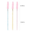 300 Pack Glitter Mascara Wands Disposable Eye Lash Brushes Spoolies Brush Makeup Applicator Eyelash Extension Tool Kit C
