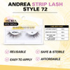 Andrea False Lashes Style 72 Black 4 pairs