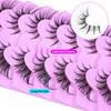 ALICE Manga Lashes Fox Eye False Clear Band Cat Wispy Anime Eyelashes Spiky Cosplay Fake Eye Lashes 7 Pairs Pack