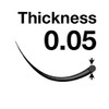 EMILYSTORES Eyelash Extension 005mm Thickness D Curl Length 12mm Individual Rapid Blooming Volume Eyelash For Easy Fan L