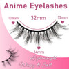 Losha Manga Lashes Fluffy Faux Mink Lashes Natural Look 10 Pairs Asian False Eyelashes Pack Look Like Individual Cluster
