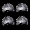GOGOONLY 200 pcs Clear Tips Fan-shaped Nail Art Display Chart Acrylic False Tips Practice Tool - 200 Tips in Total - BH000472 online at globaldelivered