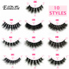 Ellazzle 20 Pairs Faux Mink Eyelashes Wholesale Lashes Pack Lashes Natural Look 16mm20mm False Eyelashes Pink