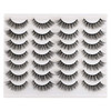 Newcally Lashes False Eyelashes Cat Eyes Wispy Natural Faux Mink Lashes 14 Pairs Pack Light Volume Short Fake Eye Lashes