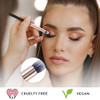 Profusion Cosmetics Small Firm Eyeshadow Brush Professional Eye Makeup Brush Eyeshadow Blending BrushDense Rounded Hair