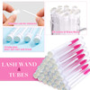 60 Pieces Mascara Wand Tube Set 30 Diamond Empty Eyelash Brush Tubes Spoolies 30 Mascara Wand Lash Extension Brushes App