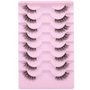 Half Lashes Natural Looking Cat Eye Lashes Accent Eyelashes Multilayers Wispy Fluffy 3D Curly False Lashes Pack by Mavph