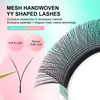 NAGARAKU yy Eyelash Extensions Supplies y lash 007mm D curl 13mm Premade Fans 4D Russian Volume Y Shape Faux Mink Matte