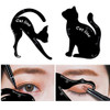 ZKTSRY 2 Pcs Cat Eyeliner Stencils Matte PVC Material Smoky Eyeshadow Applicators Template Plate Cat Shape Eye liner Eye