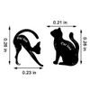 ZKTSRY 2 Pcs Cat Eyeliner Stencils Matte PVC Material Smoky Eyeshadow Applicators Template Plate Cat Shape Eye liner Eye