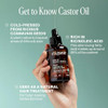 Cliganic Organic Castor Oil 100 Pure 1oz Glass Bottle with Eyelash Kit For Eyelashes Eyebrows Hair Skin