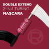 LOreal Paris Makeup Double Extend Tubing Mascara Lengthening 2 Step Mascara Smudgeproof Blackest Black