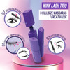 KAJA 3in1Mascara Set Wink Lash Trio with Panthenol Clear Eye Serum Volumizing Intense Length and Thickening Mascaras Bla